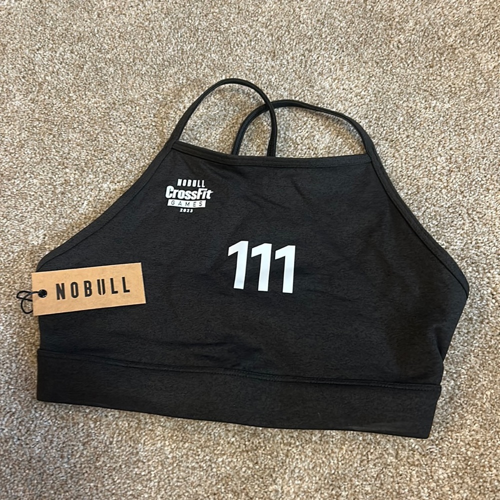 Brand new NoBull plush heather high neck sports bra